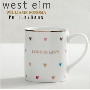 Set Of 4 Brand New W/ Original Tags ‘Love is Love’ Mugs Human Rights Campaign